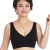 Бюстгальтер большого размера с застежкой спереди для женщин среднего возраста, жилет для большой груди, бюстгальтер без косточек
