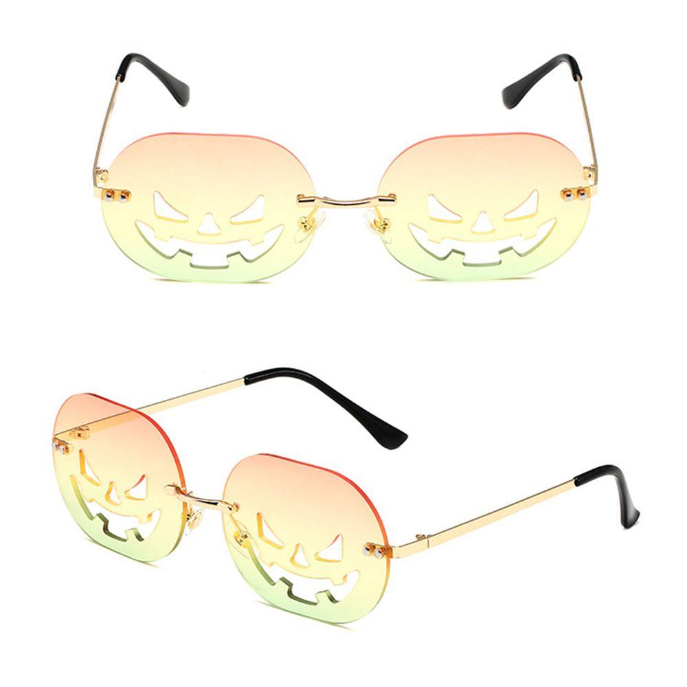 Модные Овальные Смешные Очки-Тыквы Солнцезащитные Очки на Хэллоуин для Женщин Мужчин Карнавальные Очки