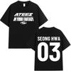 ATEEZ in Your Fantasy 2025 World Tour T‑Shirt Woo Young 26 Graphic Print Unisex Crew Neck Short Sleeve Kpop Merch Streetwear Tee for Men Women
