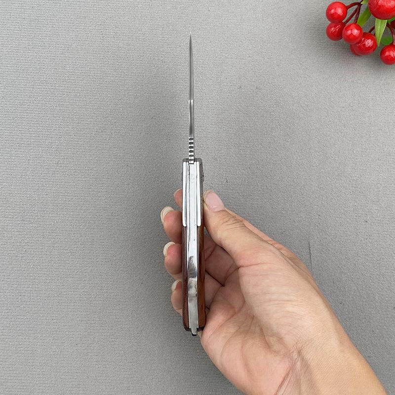 Кухонные ножи из дамасской стали, профессиональный складной нож для обвалки, нож для нарезки мяса с деревянной ручкой, нож для мясника из нержавеющей стали