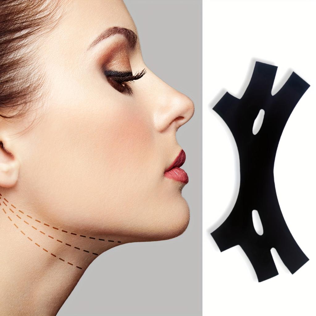 V-Line Face Shaping Strap, Chin Lift & Slimming Compression Band, Breathable Fabric, Invisible Stitches, Unscented Facial Contouring Sculpting Tool