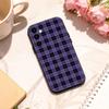 Cool P-Purple P-Plaid Pattern   phone Case For Samsung Galaxy A73,A72,A71,A70,A53,A52,A51,Others Soft Black Shell
