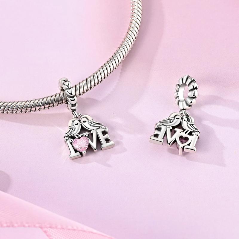 New 925 Silver Charms Pendants Fox Snail Pig Butterfly Cat Dangle Fit Women Original Bracelet DIY Jewelry Gifts