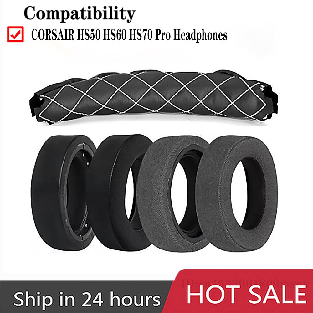 Earpads Cushions Replacement for Corsair HS75 XB HS70/Pro HS60/Pro HS50/Pro Gaming Headset/Headphones Good Quality