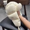 Зимняя пухо-хлопковая шапка-ушанка для лыж и велоспорта