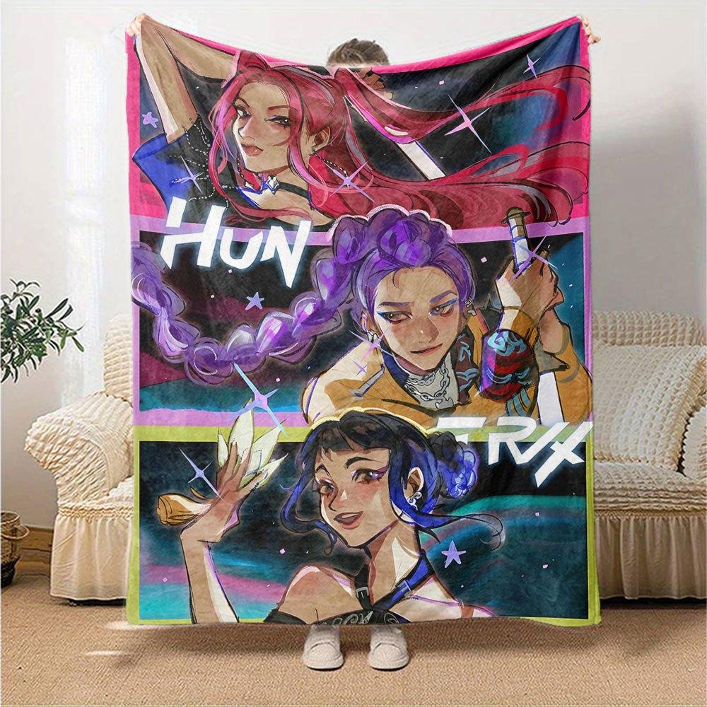 1pc hunter x (11) Blanket Soft Warm Throw for Home, Office, Travel All Season Cozy Bedding Gift, Office Cozy AccessoryB1