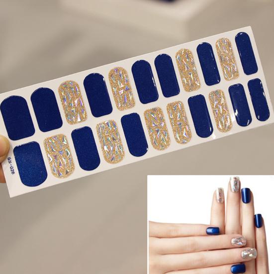 Ногти 22 шт. модные наклейки DIY мини самоклеящиеся блестящие маникюрные наклейки для салона