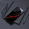 Красное золото шарм рисунок черный стекло чехол для телефона подходит для Samsung Galaxy S26 S25 S24 S22 S21 S20 FE/Ultra/Plus ударопрочный
