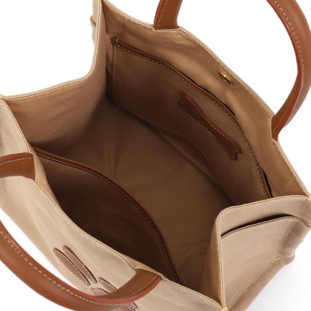 Сумка с мотивом «лапка» Cafe au 67631 [Kitamura] P-0690 Женская, цвет «молоко/дуб» [коричневый]