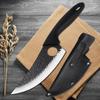 Kitchen Boning Knife ABS Handle Handmade Slaughter Knives Meat Cleaver Fishing Outdoor Cooking Butcher Knife