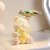 Креативный, милый и богатый цветочный медведь, входная дверь, хранилище ключей, смоляные украшения, украшение для рабочего стола, гостиная, подарок на новоселье