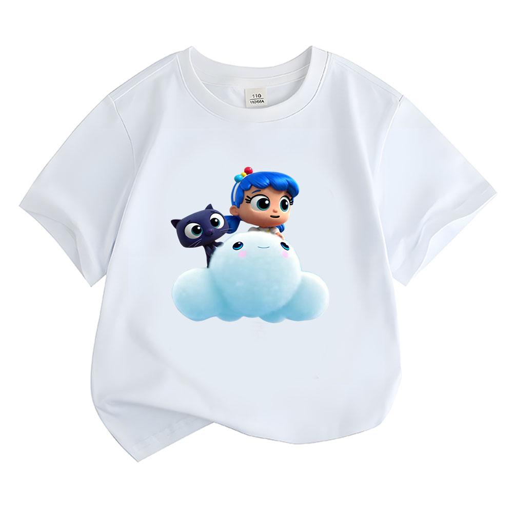 100% Cotton True and The Rainbow Kingdom Children's T-shirt Cute Cartoon Anime Tees Print Kids Tops O-neck Comic Toddler Summer clothes Funny T-shirt