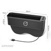 Volvo XC40 XC60 XC70 XC90 S40 S60 S80 S90 C30 V40 V50 V60 V70 V90 Car Seat Gap Slot Crevice Storage Box USB Charging Organizer