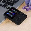 Thin Lightweight Portable Color Screen HiFi MP3 MP4 Music Player USB2.0 Cross Button Black