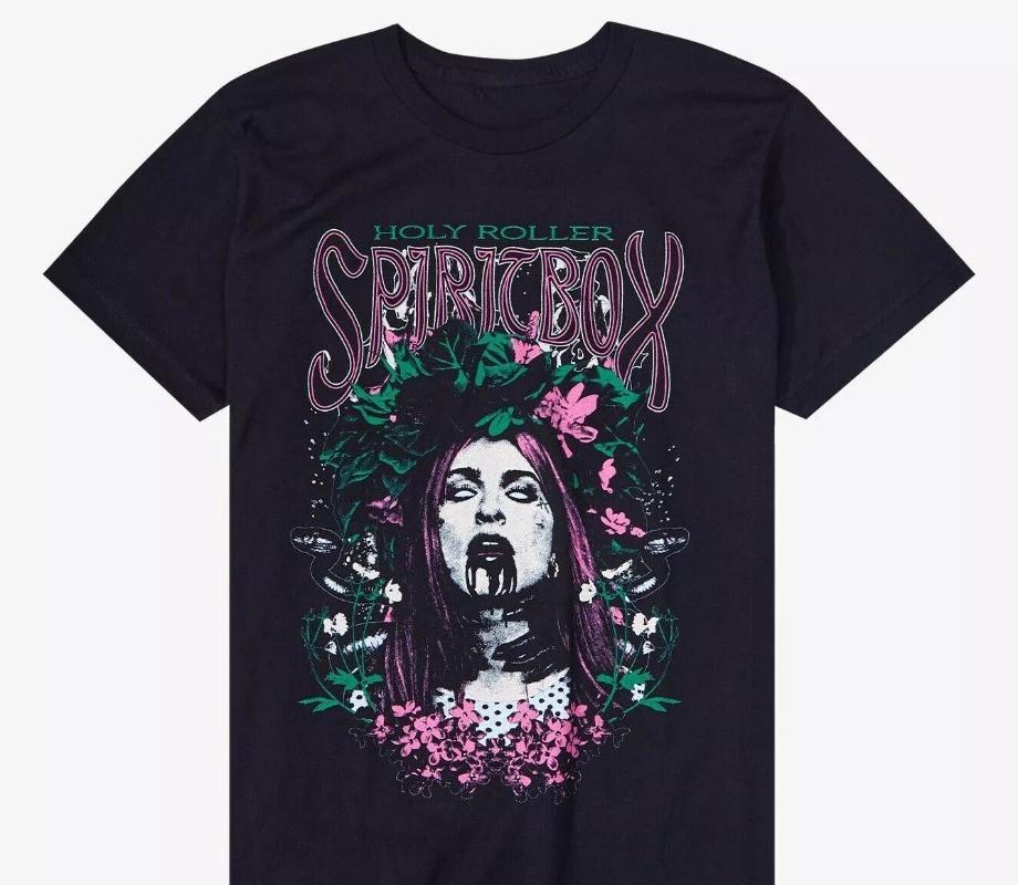 Vtg Spiritbox Holy Roller Album Cotton Black S-5XL Unisex Shirt 22D246