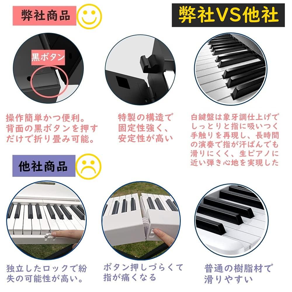 Longeye Electronic Piano 88 Keyboard FOLD Rechargeable Type Same Keyboard Size As a Live Piano Compatible with MIDI Pedal Included Practice Earphones