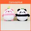 Cute Panda Plush Toy Keychain Short Plush Stuffed Doll For Couples