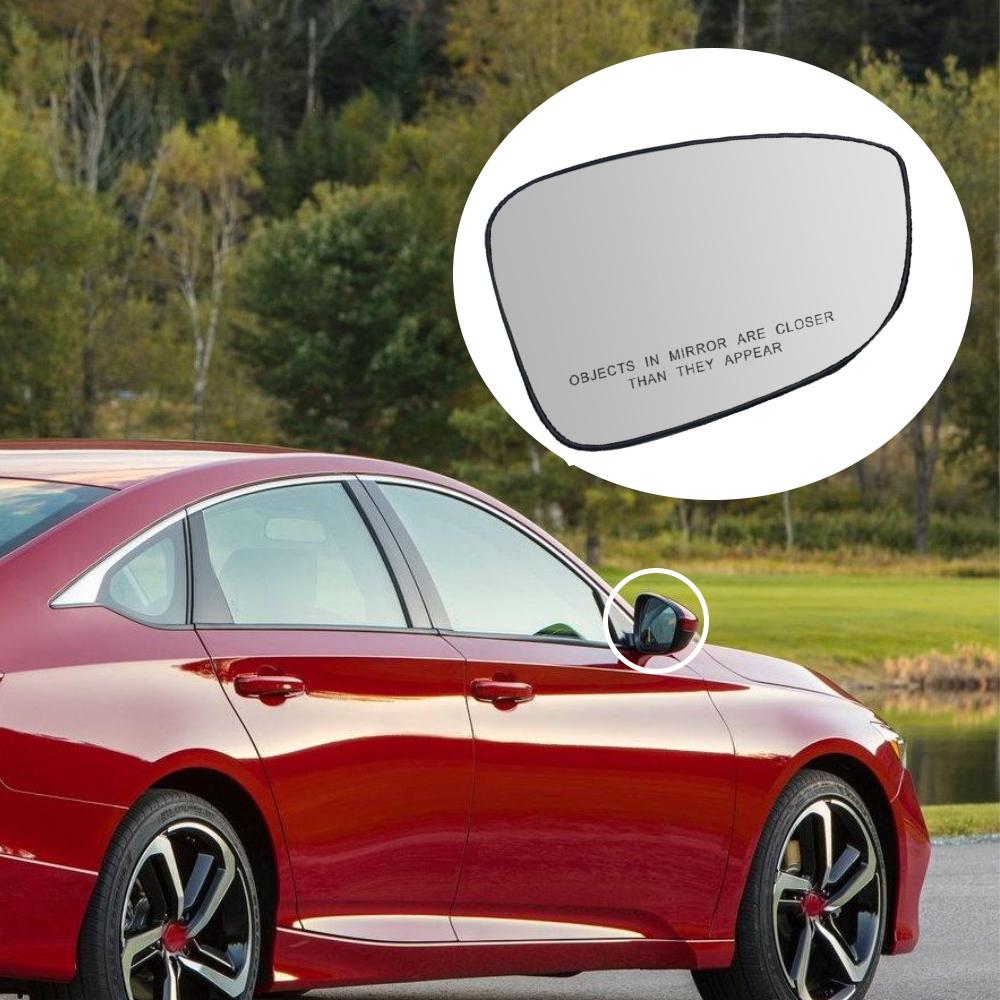 Car Side Heated Rearview Mirror Glass Blind Spot White for Honda Accord 10th 11th 2018 2024 US version