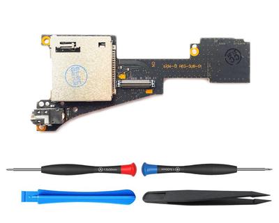 ElecGear Замена Игровой и Micro SD Карты Игровая Карта TF Карта Памяти Адаптер Слот Модуль Печатной Платы для Switch Модель OLED Запчасти для Ремонта Набор Инструментов Включен