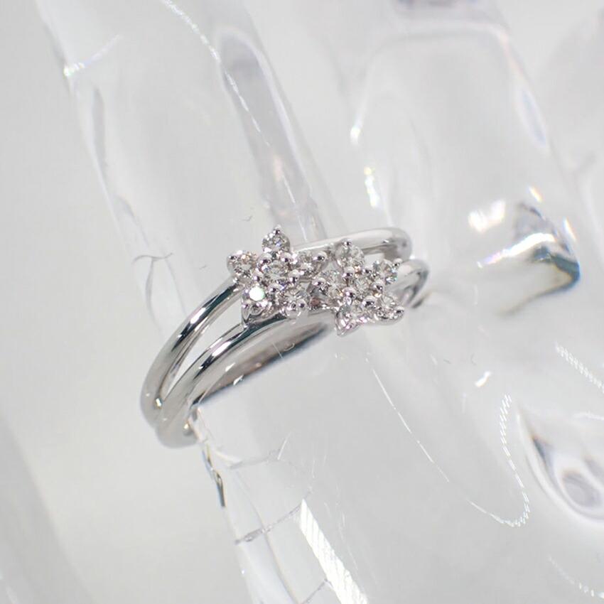 [Б/у] Кольцо с бриллиантами TASAKI/TASAKI K18WG/Нет. 11/g431-66