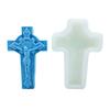 3D Virgin Candle Silicone Mold Cross Resin Molds DIY Aromatherapy Candle Making Gypsum Mold for Religious Enthusiasts