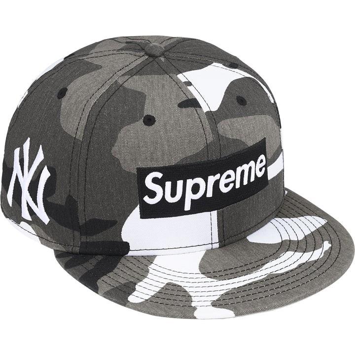 Supreme MLB New Era Команды Box Logo Нью-Йорк Янкис Снежный Камуфляж