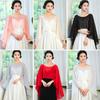 1PC Thin Banquet Cloak Shawl Wedding Chiffon Solid Color Breathable Lightweight Elegant