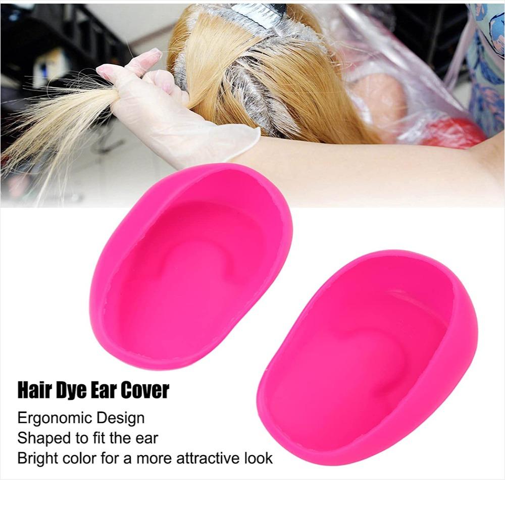 Hair Color Travel Shower Ear Shield Silicone Ear Cover Hair Salon Earmuffs Ear Protector Cover Hair Coloring Ear Cover