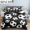 3D Football Duvet Cover Double Queen Full Bedding Set 23pcs Quilt Cover With Zipper Closure King Size Polyester Comforter Cover