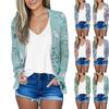 Women's Loose Casual Vintage Floral Print Long Sleeve Top Cardigan