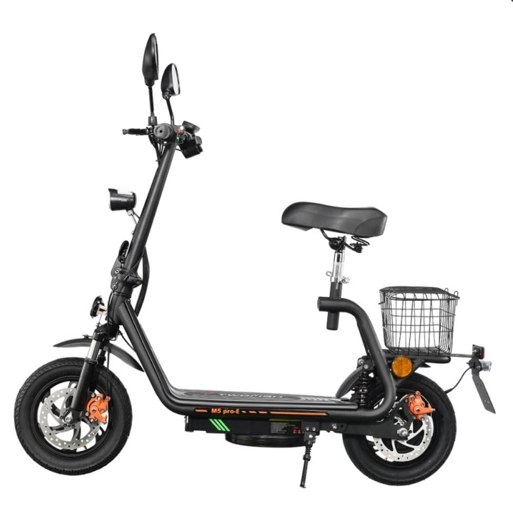 TWOFISH M5 PRO-E Electric Scooter Adult 500W Motor 12 Inch Tires 48V 13AH Battery Foldable E-Scooter