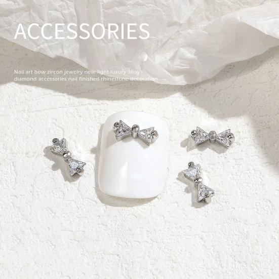 Украшение для ногтей, блестящее украшение из кубического циркония, 3D-украшение в виде бабочки