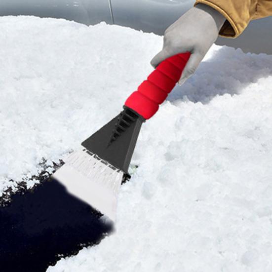 Winter Snow Shovel Non-scratching Smooth Edge Sponge Handle Labor-saving Multifunction Defrosting Portable Frost Snow Removal Scraper for Car