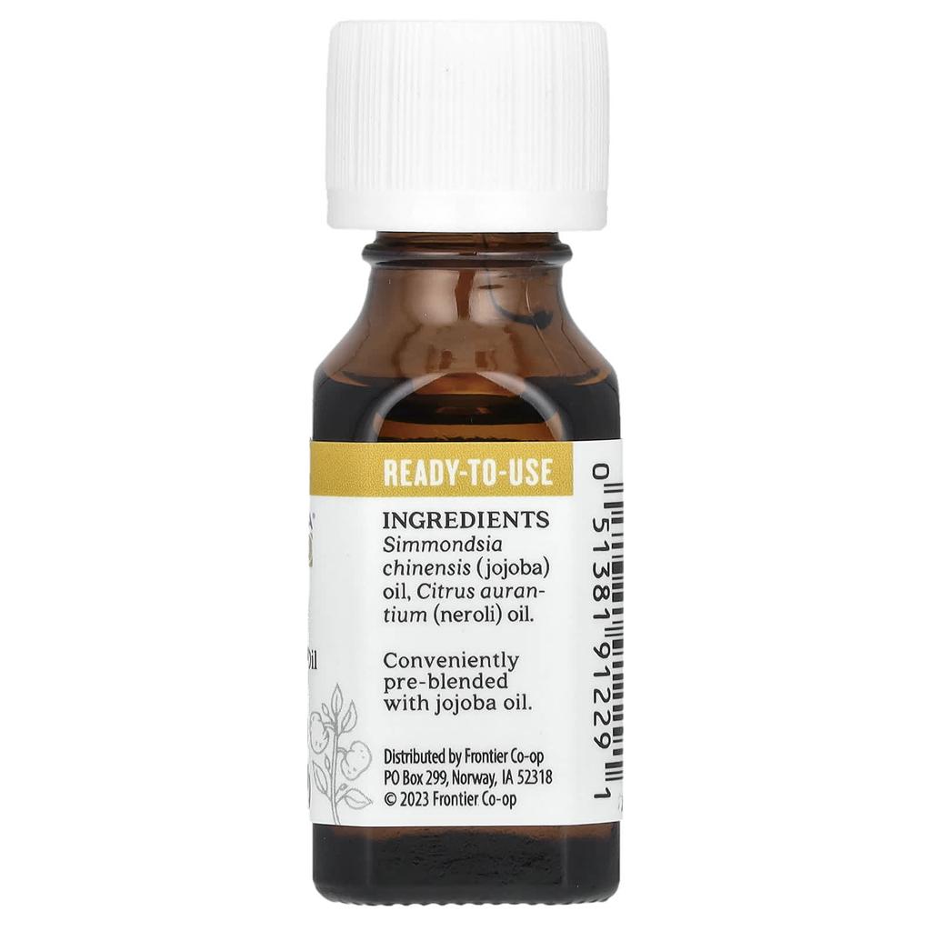 Aura Cacia Jojoba Oil, Neroli In Pure Essential Oils, 0.5 Fl Oz (15 Ml)
