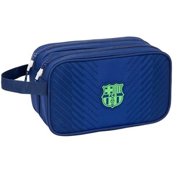 Trousse scolaire - SAFTA - F.C. BARCELONA - Souple - Zippée - Navy Blue