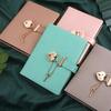 Love Lock Book Password Lock Diary Notebook Girl Heart Notebook