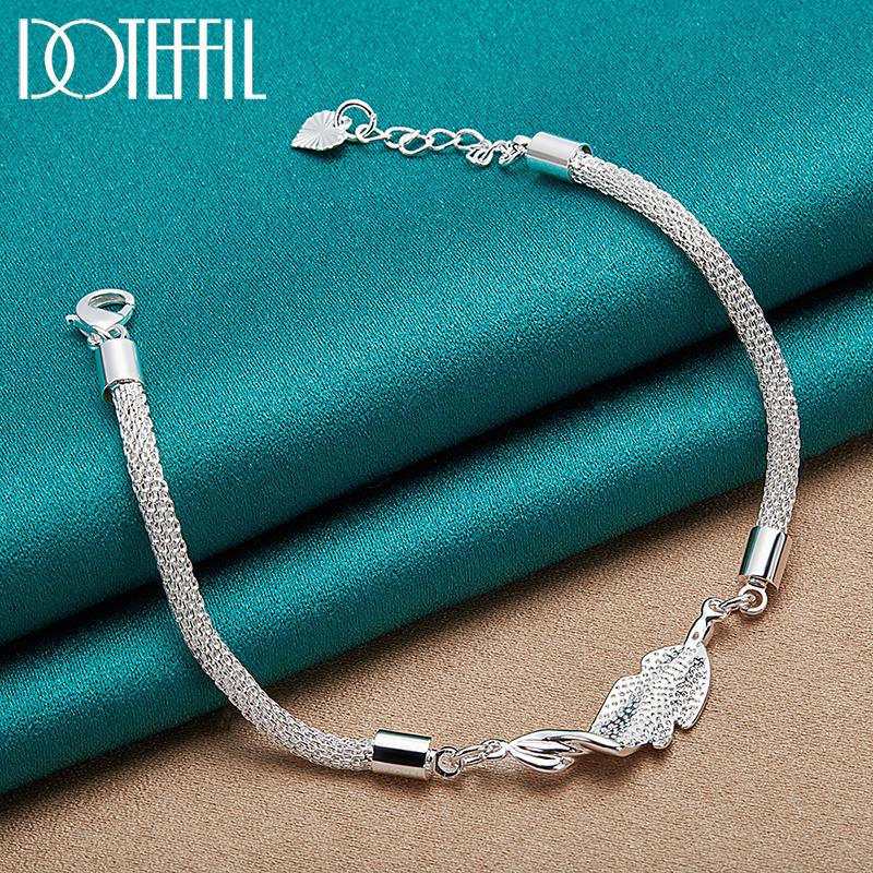 Snake Chain Bracelet Party Gift 925 Sterling Silver Fashion Jewelry