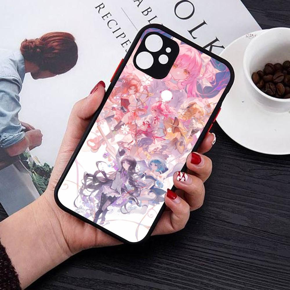 Чехол для телефона Puella Magi Madoka Magica для iPhone 14 11 12 13 Mini Pro Max 8 7 Plus X XR XS MAX Полупрозрачный матовый чехол
