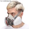 7-In-1 6200 Half Face Gas Respirator Dust Mask Dual Filtering Cartridge For Home DIY Spraying Painting Polishing Work Safety