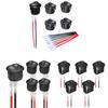 5pcs 2 Position Round Rocker Switches with Attached 15CM Cable Small 2 Pin Round Rocker Switches for Home Application