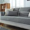 Non-slip Sofa Cushion Fabric Seat Cushion Suitable for All Seasons Solid Color Burlap Modern Simple Sofa Towel Cover