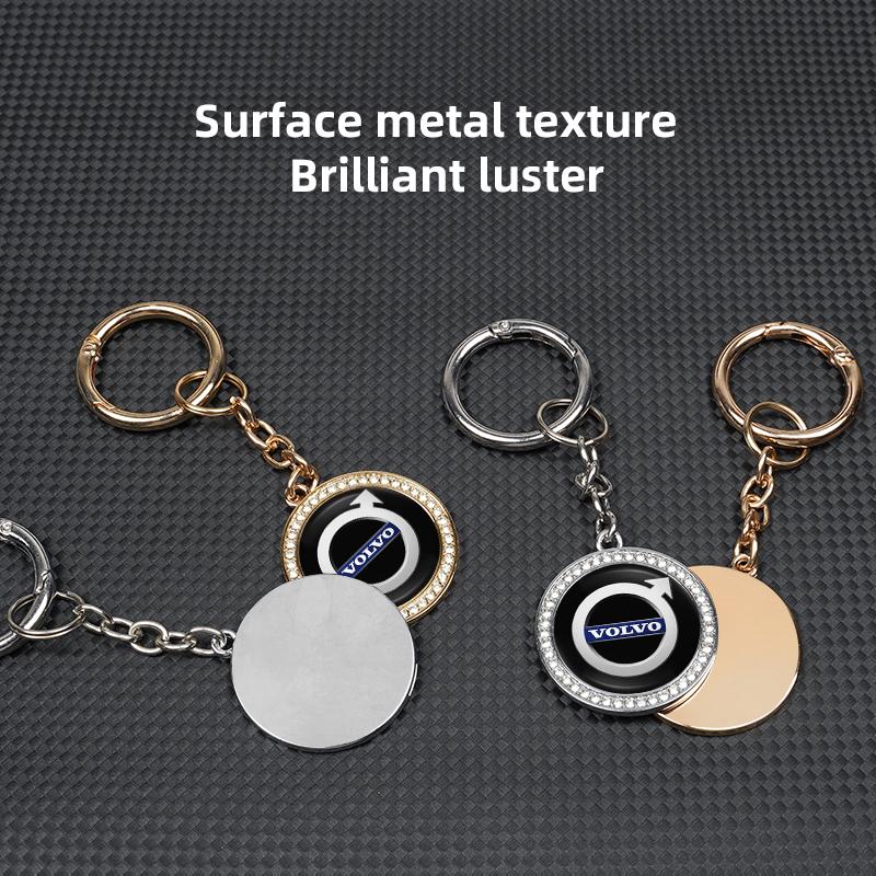 tkseq3 Car logo Key Chain Pendant Keyring Metal Keychain For Volvo ES90 EC40 EX40 EM90 XC90 V90 V60 XC60 V40 S80 S60 S90 C40 XC40 V70 X
