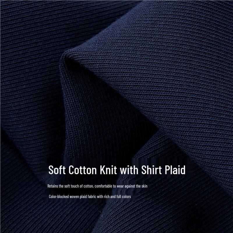 Дизайнерский свитшот Giordano в клетку с лацканами, имитирующий двойку