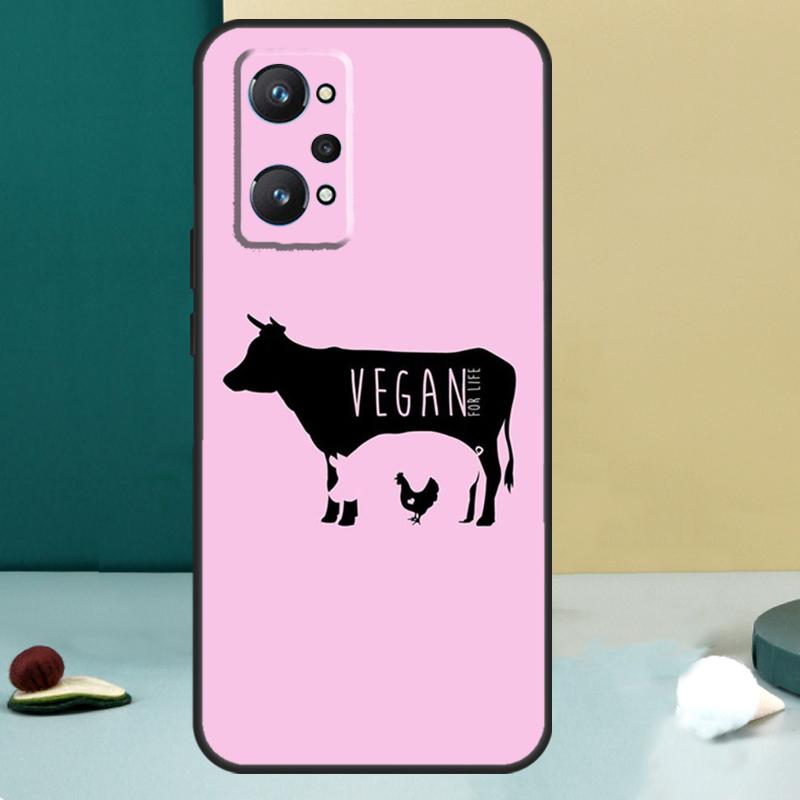 Веганская Вегетарианская Цитата Для Realme 11 10 12 13 14 Pro Plus GT 7 6 5 Pro GT 6T C67 C61 C53 C51 C21Y C25S C75 C55 Чехол