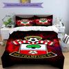 Fc Crest Design Printed Pattern Duvet Cover Set – includes 1 duvet cover and 2 matching pillowcases Bedroom decor Christmas gifts