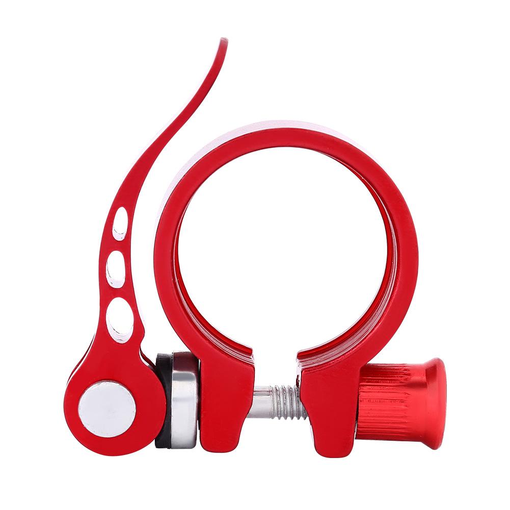 New Alloy 31.8mm 34.9mm Mountain Bike Cycling Saddle Seatpost Clamps Quick Release