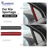 Настоящая мягкая карбоновая наклейка для Kia Sportage NQ5 2022 2023 2024 2025 LHD RHD Автомобильные аксессуары, декоративные накладки на боковые стойки A