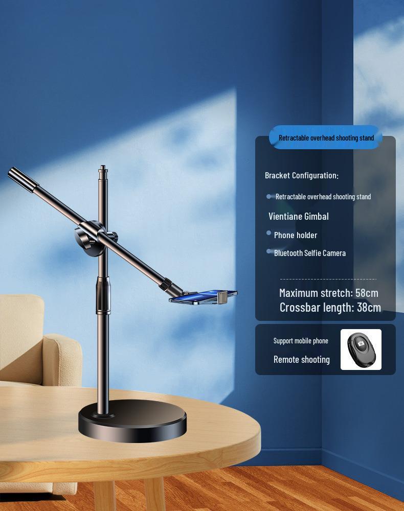 Nail Art & Calligraphy Adjustable Fill Light Stand for Photography & Live Streaming