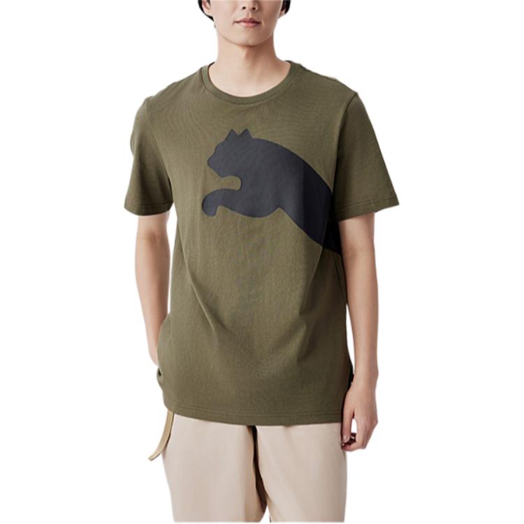 PUMA T Shirts Men's Crew Neck Moderate Straight Fit 678086-04