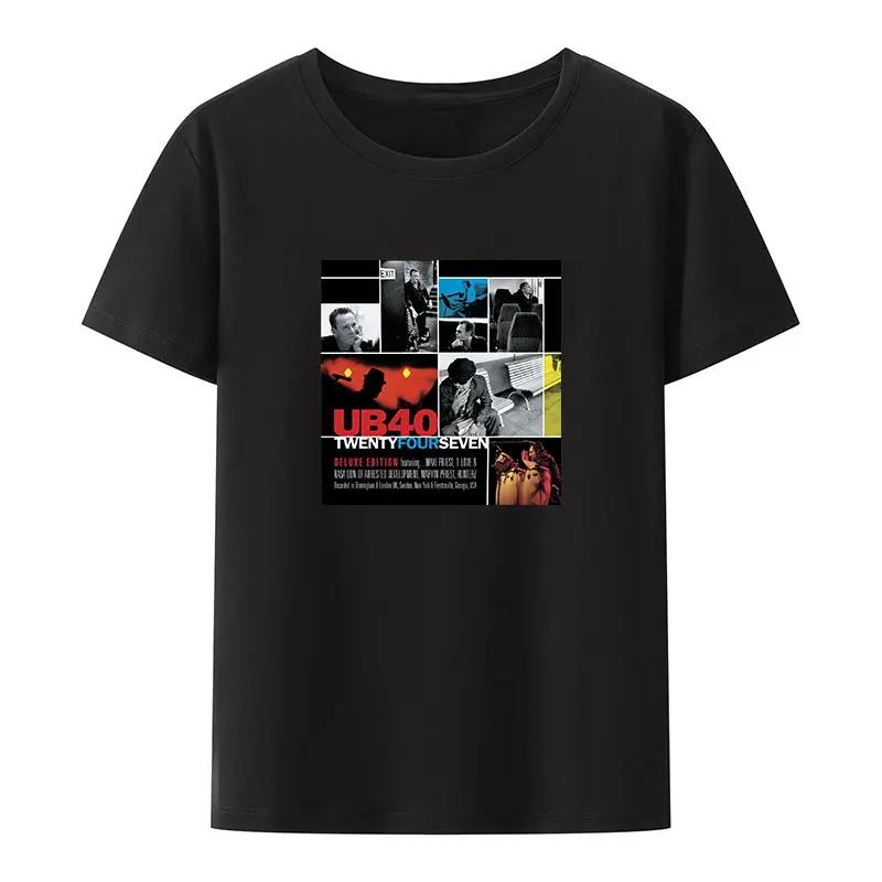 Classic Retro UB40 Reggae Pop Band Print T Shirt UnisexShort Sleeve Humor Leisure Camisetas Novelty Creative Y2k Streetwear